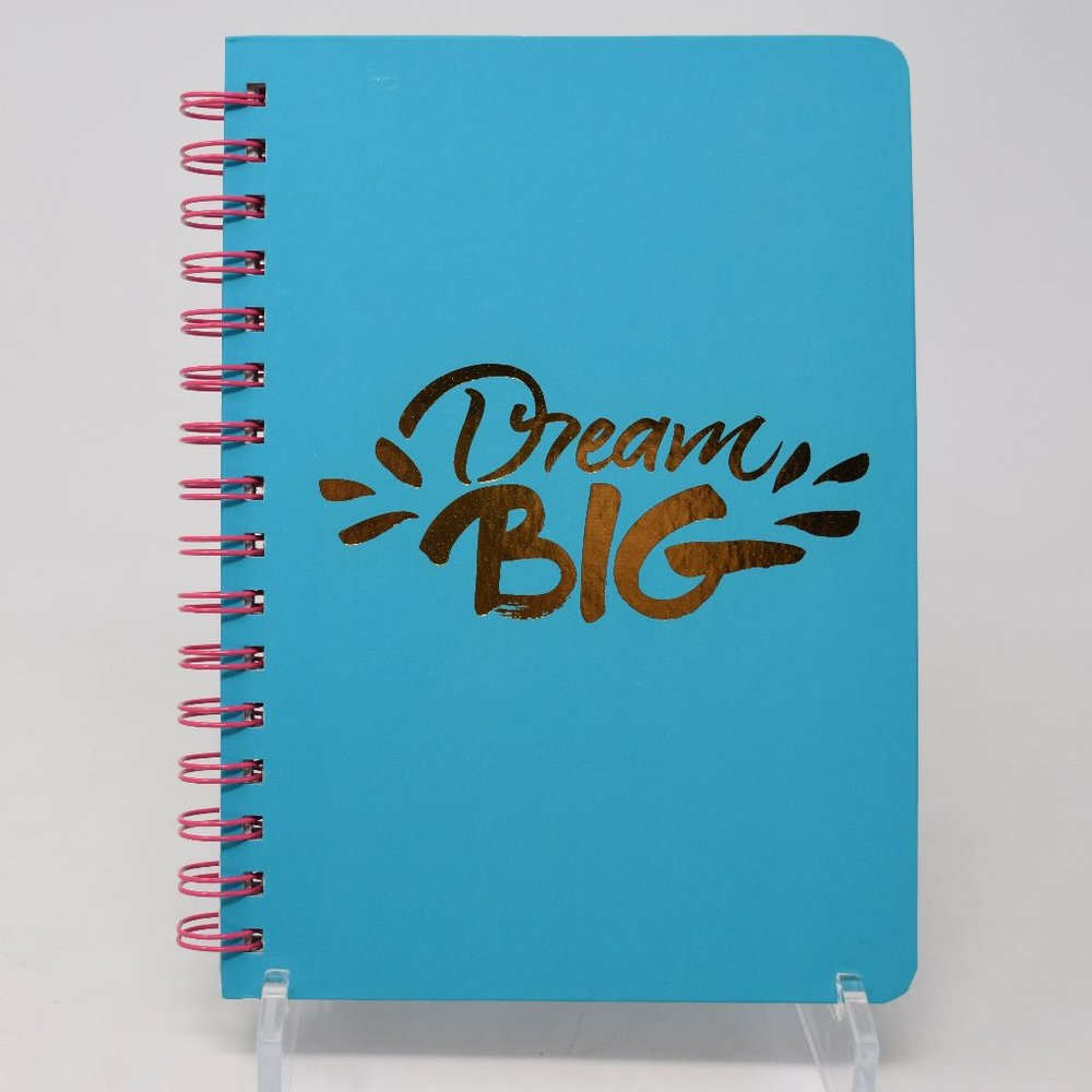 Dream Big Spiral Journal Hardcover Lined Pages Diary Back to School Notes Doodle